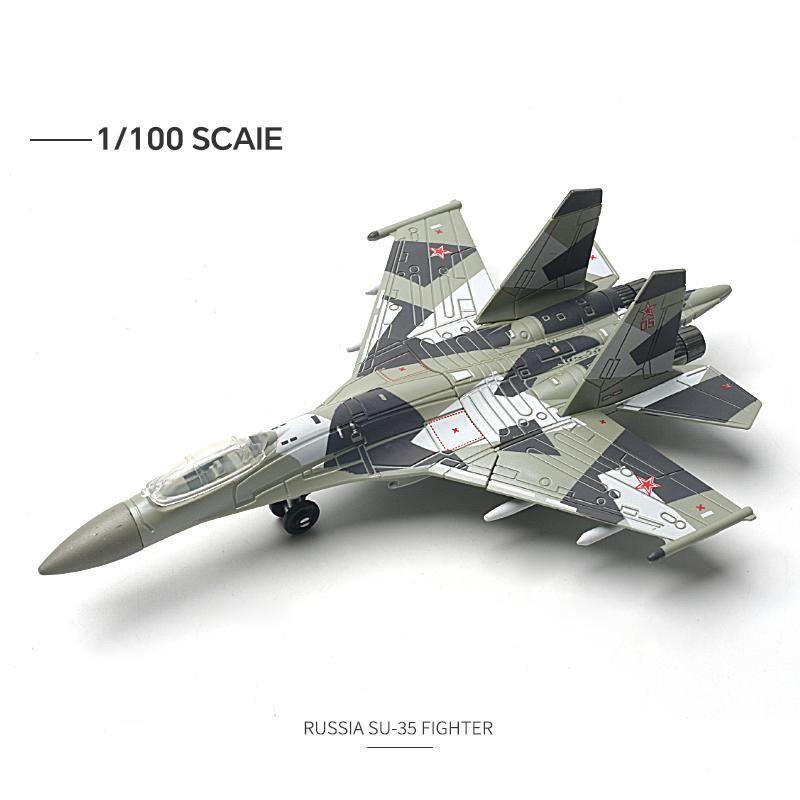 Modern Military Fighter Model Russian Air Force Sukhoi Su-35 Su-57 Assemble Copter Airplane Puzzle Building Block Assembly Toy