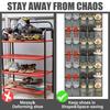 Over the Door Shoe Organizer with 40 Large Breathable Mesh Pockets, Space Saving Shoe Holder, Hanging Shoe Rack for Entryway Bedroom Closet Storage