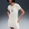 Nike Slam Round Neck Comfortable Slim Fit Short Sleeve T-Shirt Women Tops Light-Ivory HJ3817-110