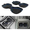 For Honda CRV Accessories  2024 2025 2026 3D Cup Holder Center Console Liner Erts Silicone Anti-Dust Mat Pad Interior Decoration (2 Pcs, Orange Trim)