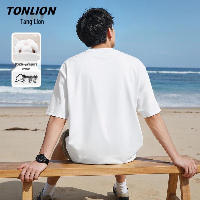 TonLion Men's Cotton Short Sleeve T-Shirt