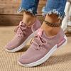 Fashionable And Comfortable Flat Sports Shoes For Spring And Autumn New Round Toe Elegant Mesh Breathable Casual Women'S Shoes