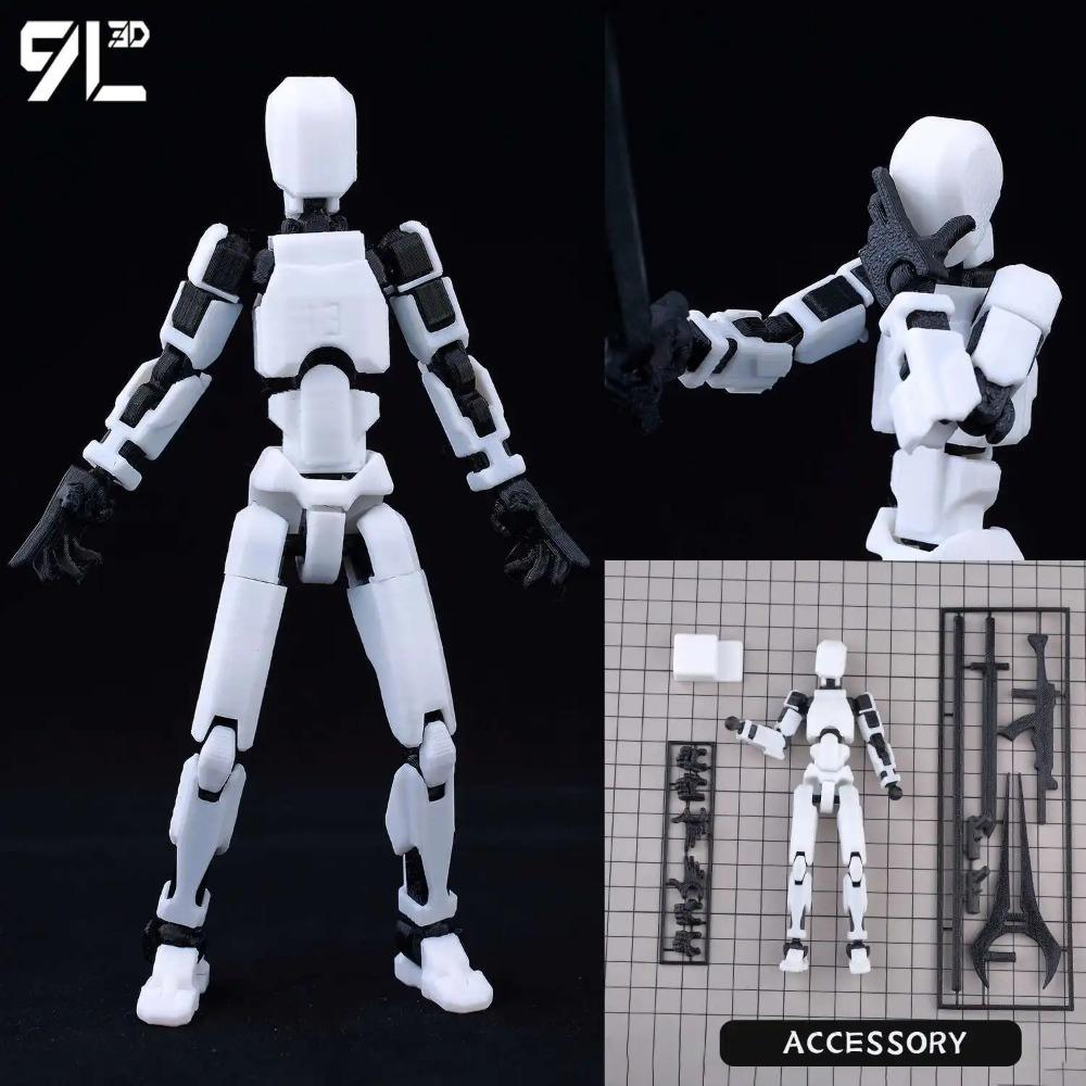(Assembly Completed) T13 Action Figure Set,Dummy 13 Robot Action Figure, Lucky 13 Collectible Action Figure Articulated