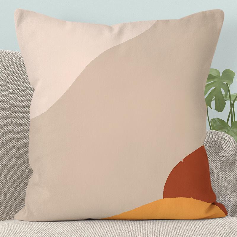 Modern Abstract Character Pillow - Removable, Washable Cushion for Sofa or Bed