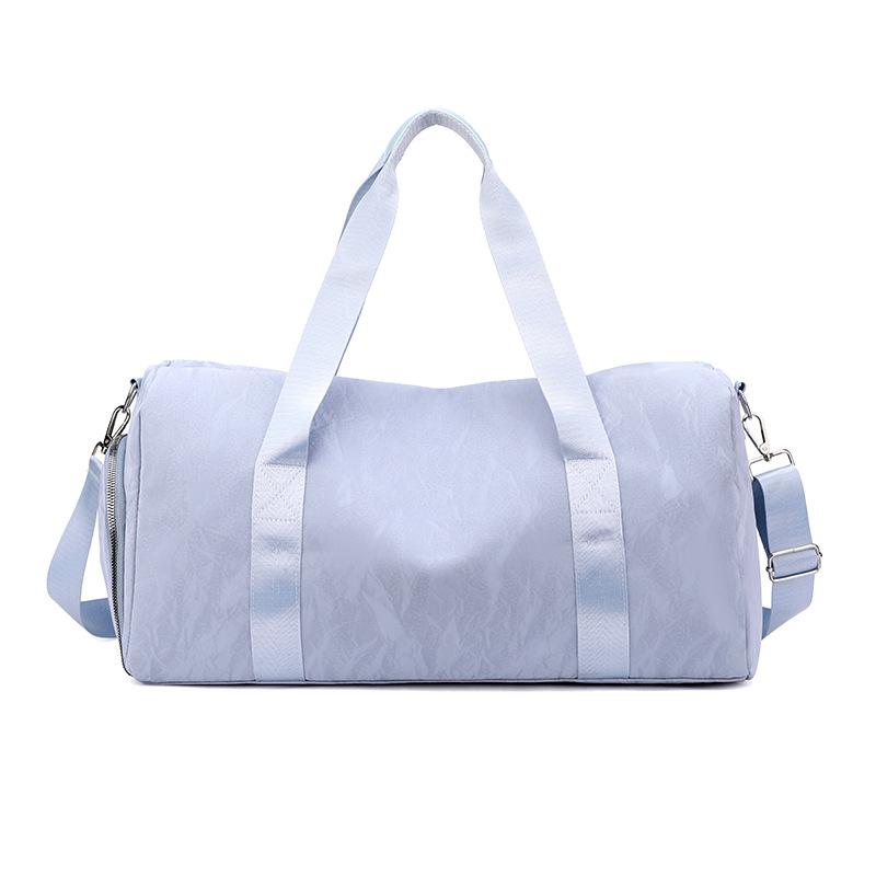 Fashionable and Elegant, Dark-patterned, Large-capacity Hand-held Travel Bag with Dry and Wet Separation, Shoe Compartment, Fitness Bag with Handle