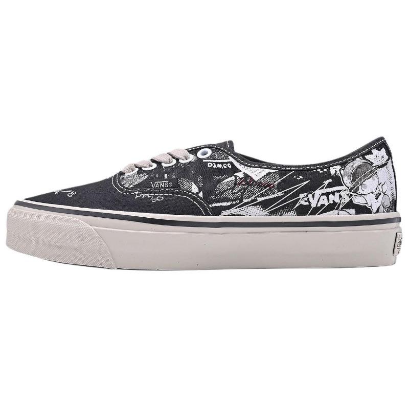 Vans x POP MART Authentic 44 LX Low Top Unisex Skate Shoes Black White VN000EAK6BT 43