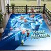 Custom Text Printed Rug Erling Haaland Non Slip Floor Carpet For Home Room Decor