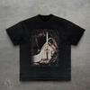 Medieval Knight Graphic Tee, Vintage Style Dark Art T-Shirt for Men Women, Gothic Sword Warrior Top, Dark Academia Shirt, Unisex T-Shirt
