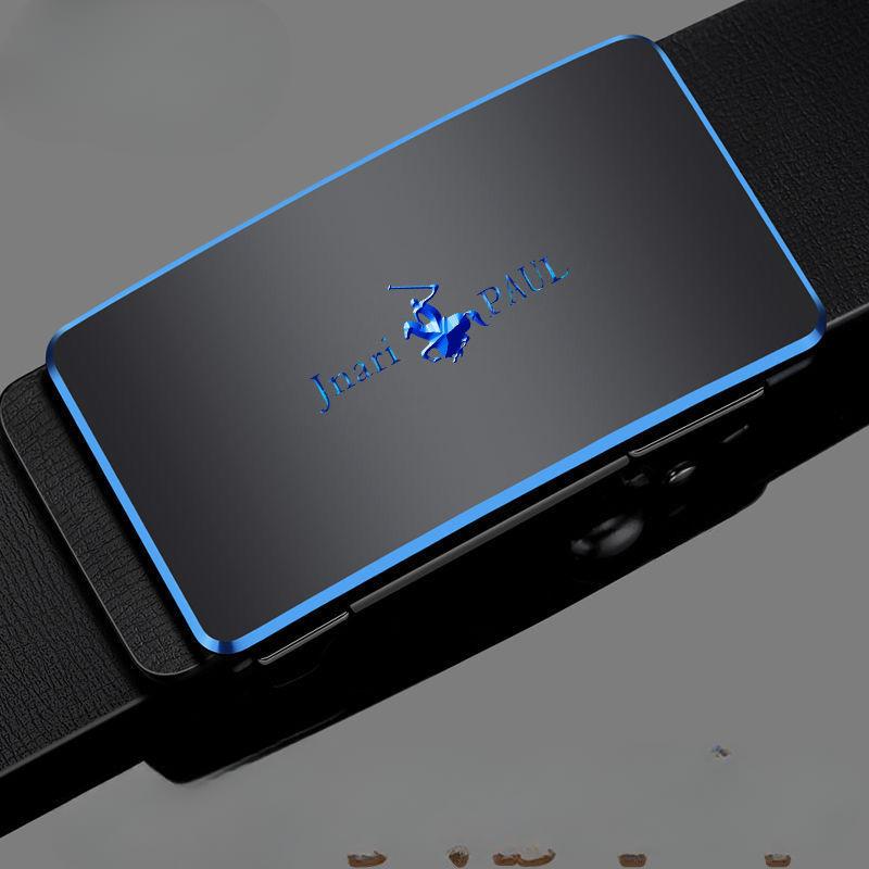 Men's Belt  Fashionable Casual Automatic Buckle Belt  Young People's Personalized Trendy Inner Wear Cowhide Belt  Trendy