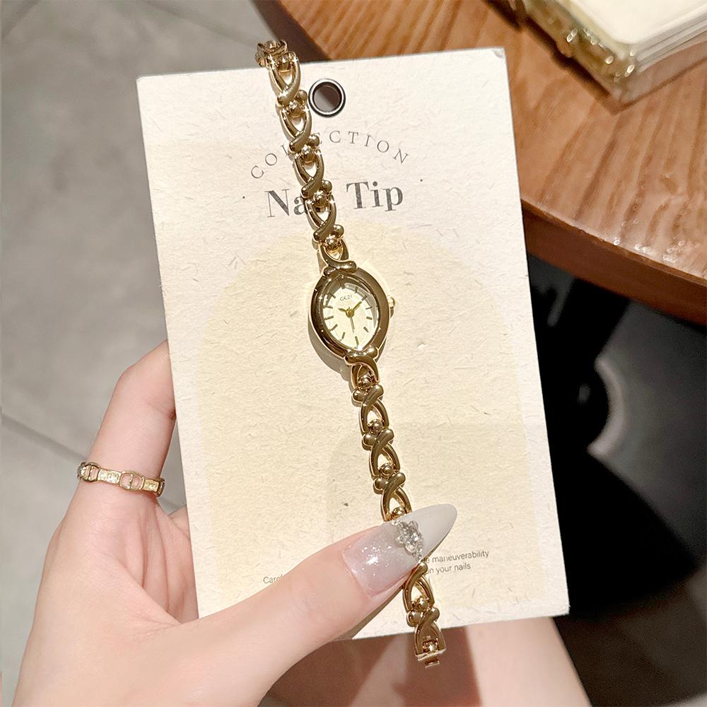 GEDI Quartz Watches Woman Luxury Waterproof Fashionable Wristwatch Temperament Ladies Small Vintage Watch Gifts