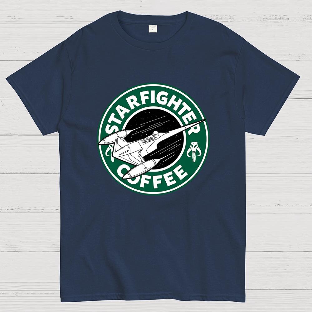 Starfighter Coffee Cotton Casual Cool Loose T-Shirt