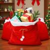 Large Christmas Santa Sack Red Velvet Santa Claus Bags Candies Goodie Wrapping Sack Drawstring Christmas Present Gift Pouch