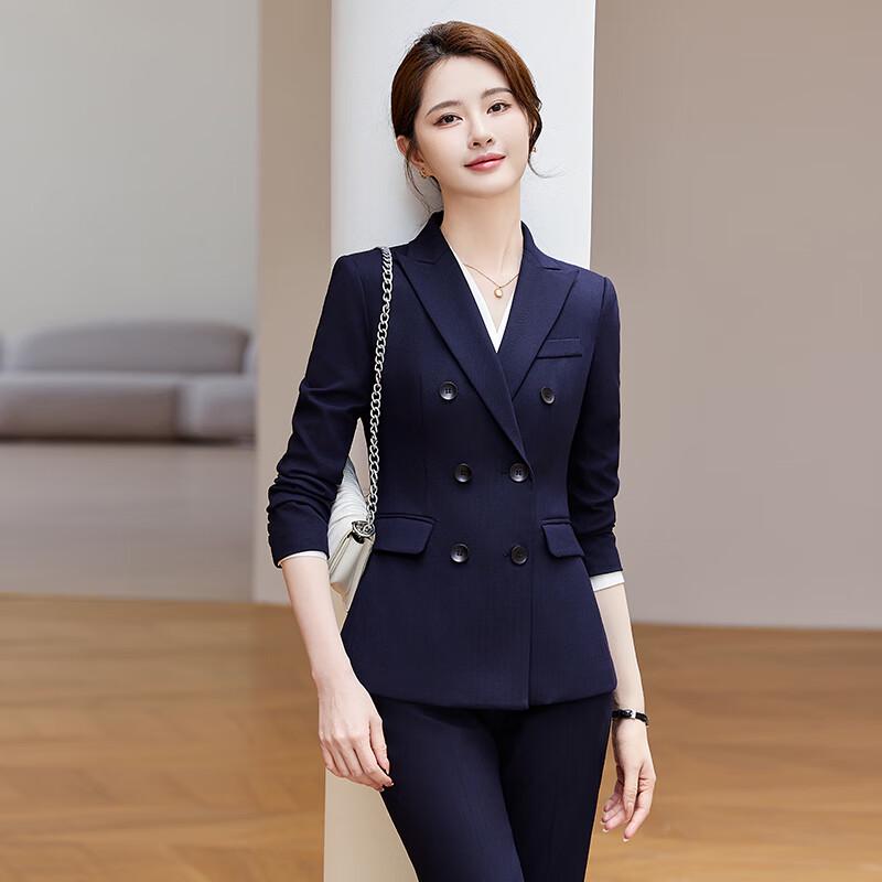 Women s Professional Double-Breasted Suit Set M