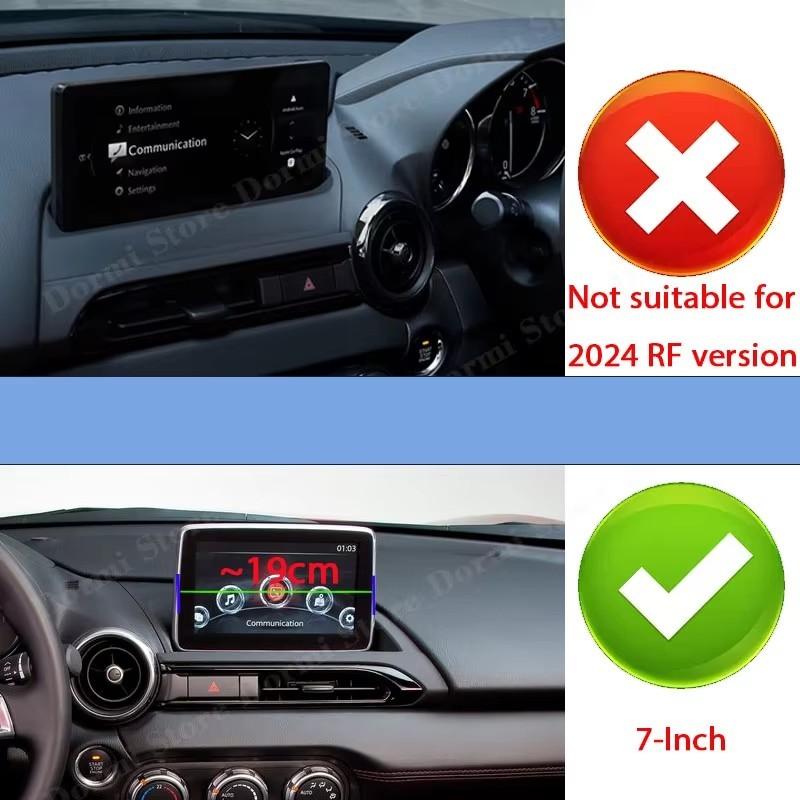 for Mazda MX-5 2016- ND MX5 Miata Roadster Car Phone Holder Screen Fixed Navigation Bracket Base Wireless Charging