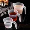 250-1000ML Food Grade Thick Silicone Measuring Cup with Handle - Transparent Scale Milliliter Measurement Baking Milliliter Cup