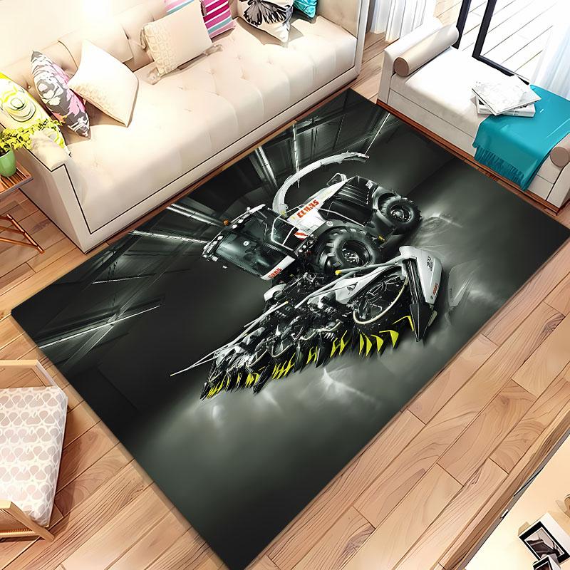 Car Tractor Series Pattern Carpet, Living Room and Bedroom Household Items, Kids Room Sofa Mat Doormat Floor  Anti-slip Rug Gift