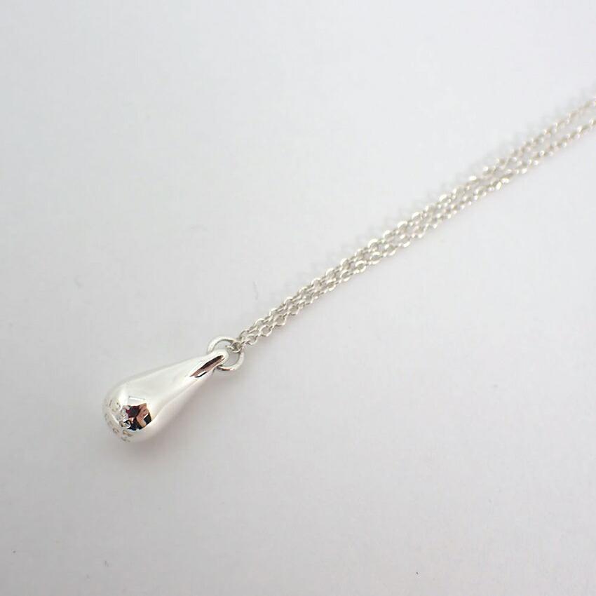 [Used] TIFFANY 925 Teardrop Pendant/Necklace/g504-22
