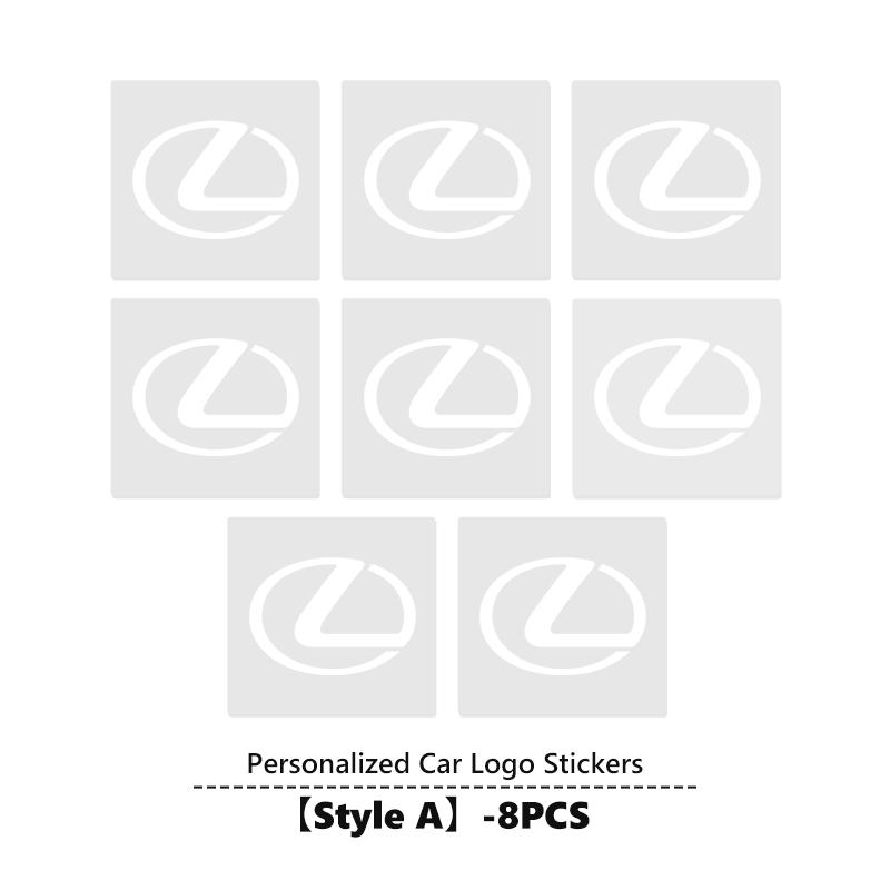 For Lexus Car Interior Decorative Sticker Auto Emblem Decals CT ES GS NX IS250 RX350 IS200 LX570 UX250h CT200h