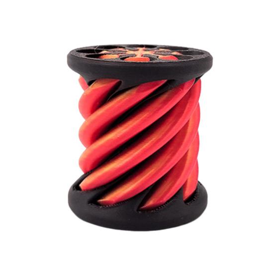 

1/2 шт. Невозможная Пирамида Проходная Скульптура 3D Печатная Спиральная Конусная Цилиндрическая Игрушка Проходная Пирамида Фигурка Снятие Стресса Мини Пирамида Фиджет красный