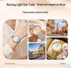 OFNS Women's Ultra-Thin Fashion Quartz Watch: Simple, Trendy, Casual, and Waterproof Design Without Hour Markers