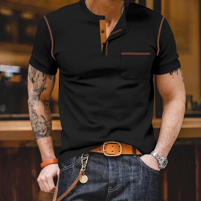 Maglietta Polo da Uomo Estiva Traspirante a Maniche Corte Morbida Comoda Larga Casual Top