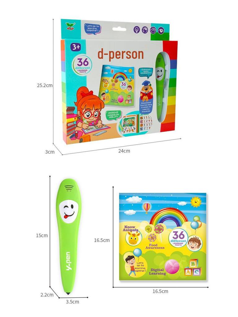 Talking Pen Sound Book: Interactive English Learning Toy for Babies and Early Education