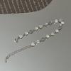 925 Silver Heart Shaped Bracelet For Women Sweet Girl Retro Korean Love Heart Zircon Charm Bracelets Party Jewelry Gift