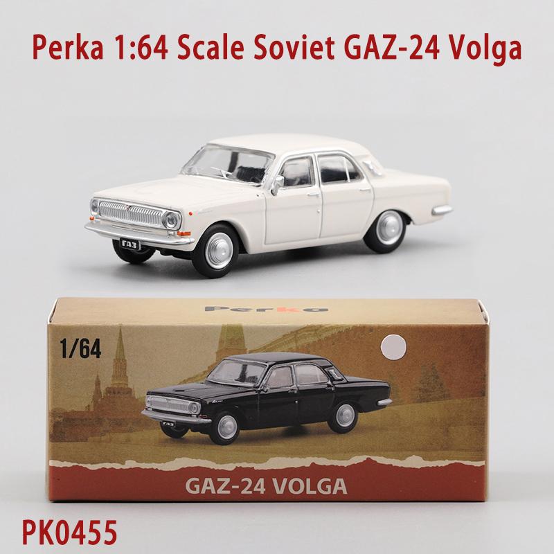 

Perka Diecast 1:64 Scale Soviet GAZ-24 Volga Alloy Simulation Car Model Adult Collection Decoration Gift Toys Static Display