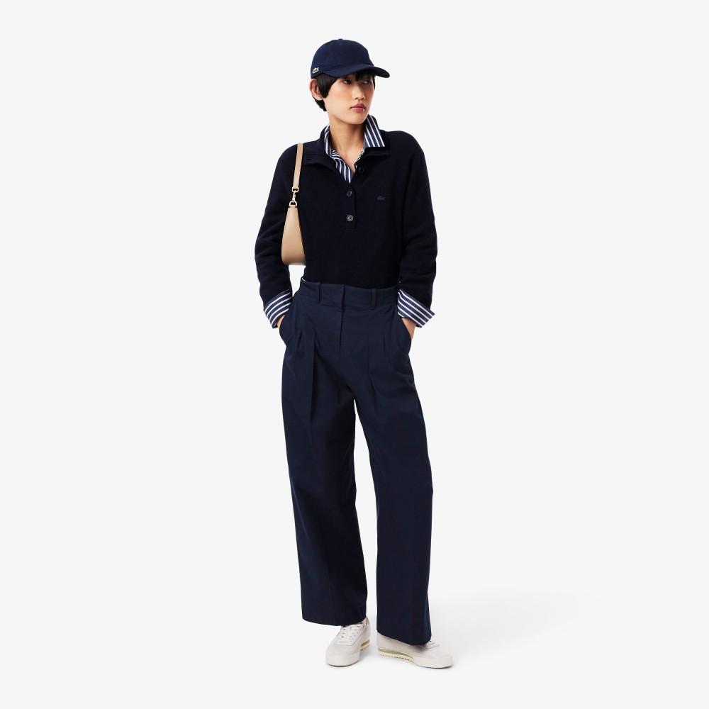 [lacoste] Women's Wide Fit Chino Tuck Pants HF2445-55N166