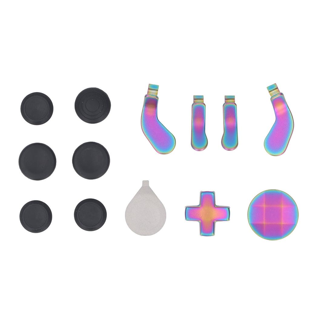Controller Thumbsticks Set Stainless Steel Rubber D Pads Paddle Controller Accessories for Elite