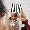 8 Oz Stainless Steel Champagne Flutes (2 Pack) - Silver, Reusable, Keeps Drinks Cool - Perfect Gift
