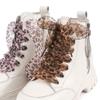 Leopards Print Sheer Ribbon Shoe Laces 140cm Long Flat Shoelaces Polyester Shoe Laces for Adults Kids Trainers Sneakers