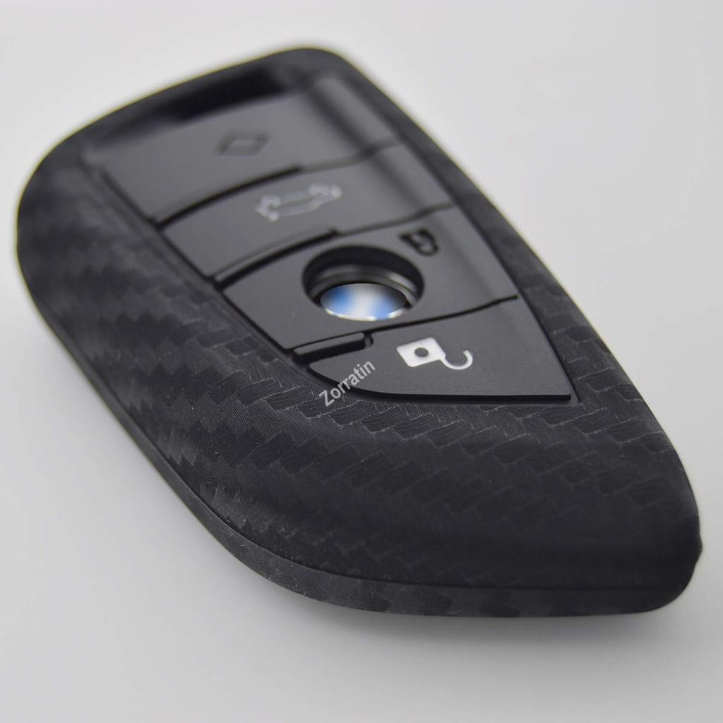 Silicone 3D Carbon Key Fob Cover for BMW 1 2 3 4 5 6 7 M Series X1 X2 X3 X3M X4 X4M X5 X6 M8 M7 M6 M5 M4 M3 M2 M1 M240i 330i 340i 430i 340i 840i Z4