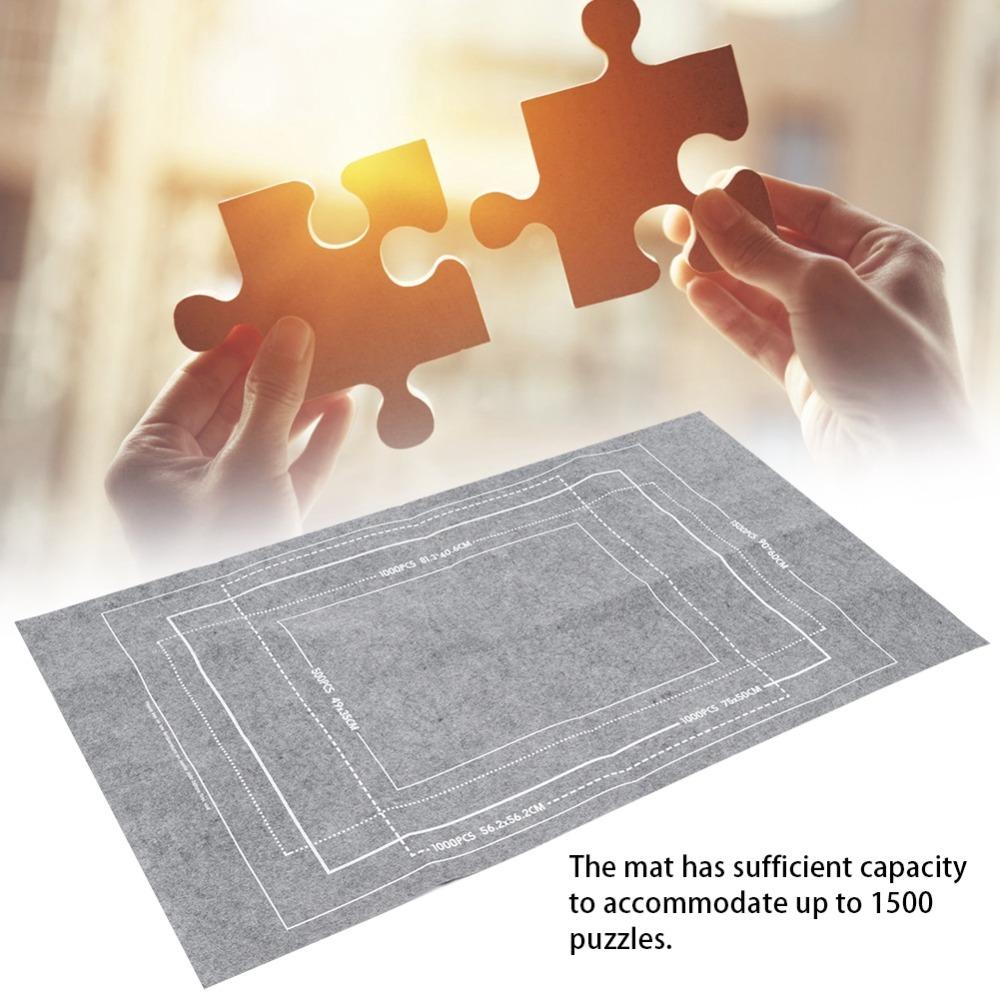 

Gray Felt Mat Felt Cloth Jigsaw Puzzle Mat Puzzle Accessories Puzzles Blanket Household Use