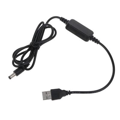 Napěťový konvertor USB 5V na 12V Adaptérový kabel pro zesílení napájecího regulátoru 5,5 x 2,1 mm samec