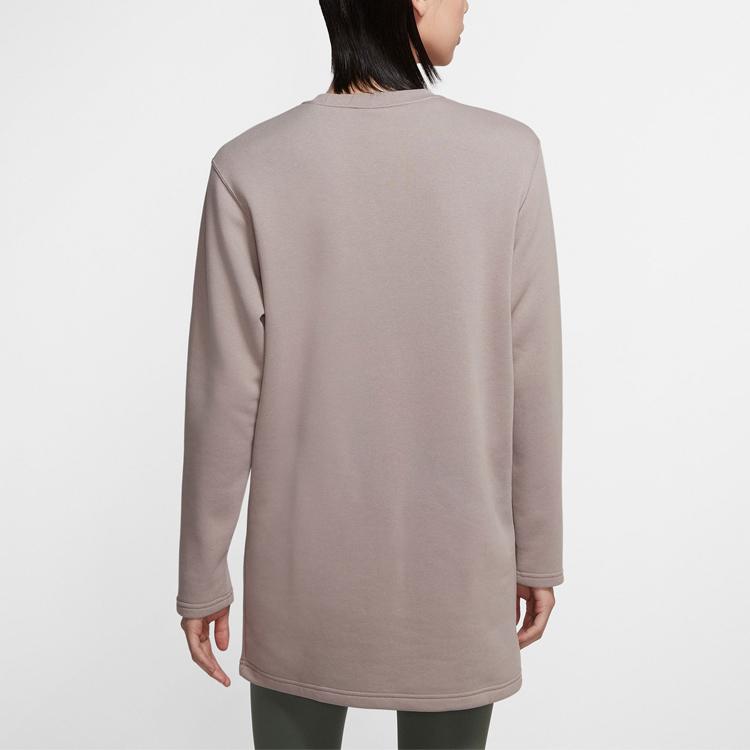 Nike Sweatshirts Women's Khaki Crew Neck Moderate Regular BV5135-218