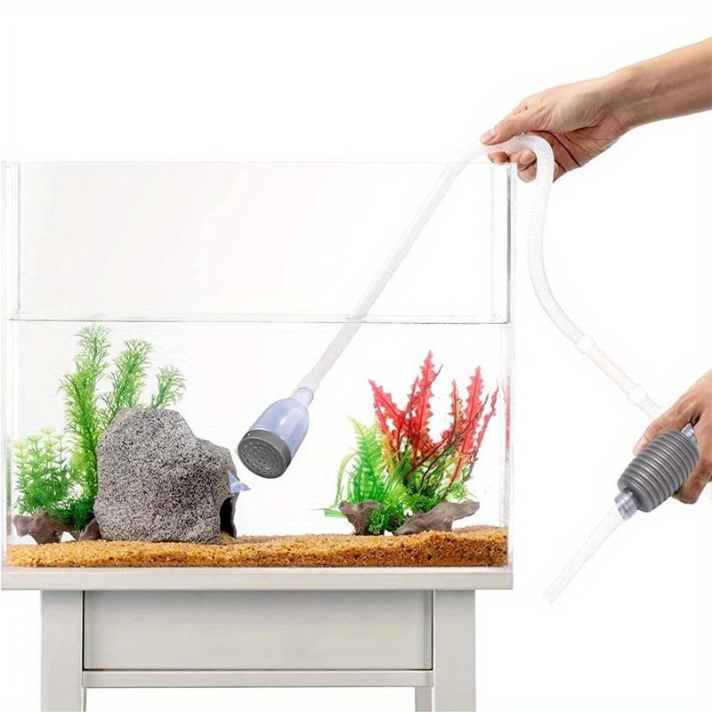 Premium Grey Aquarium Fish Tank Water Changing Syphon Pipe 1.5 Meter Flexible | Easy To Use Gravel Cleaner