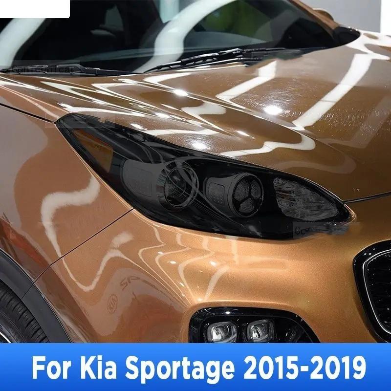 

Для Kia Sportage 2015-внешняя фара автомобиля, передняя фара с защитой от царапин, оттенок, защитная пленка из ТПУ, аксессуары для ремонта, наклейка