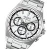 Seiko Selection SBTR031 Men's Quartz Chronograph Watch, Stylish Silver Dial, 10 Bar Water Resistant, Precision Tachymeter, Stainless Steel, Japan