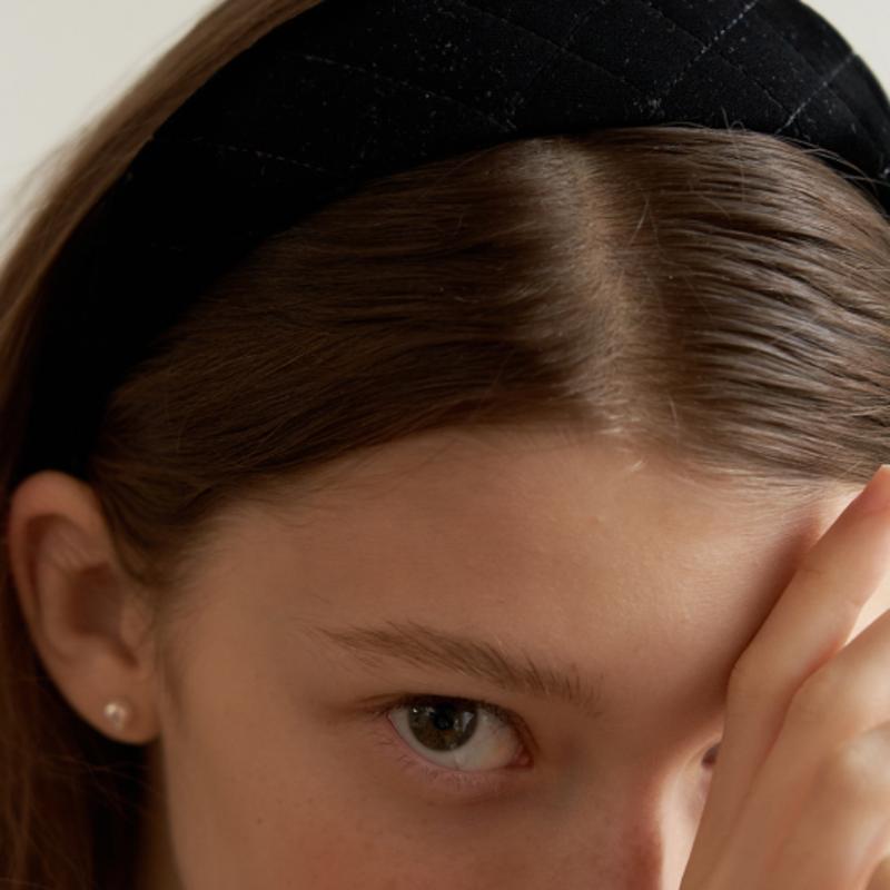 TATIANA Classic Quilting Velvet Hair Band_HB0104