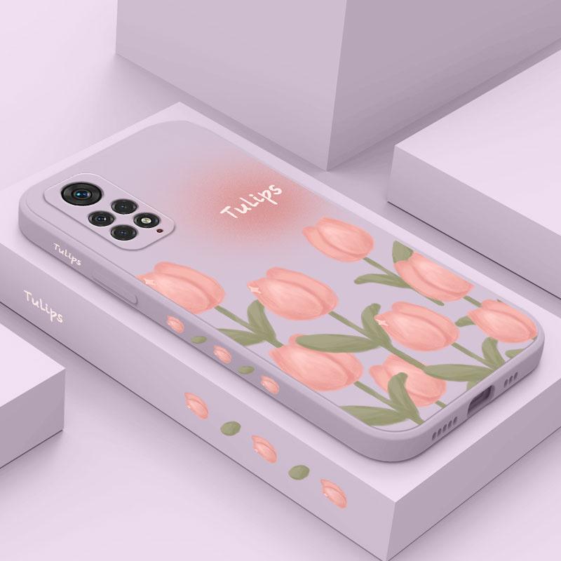 Elegant Tulip Phone Case For Xiaomi Redmi Note 15 Pro Plus 4G 5G Silicone Cover