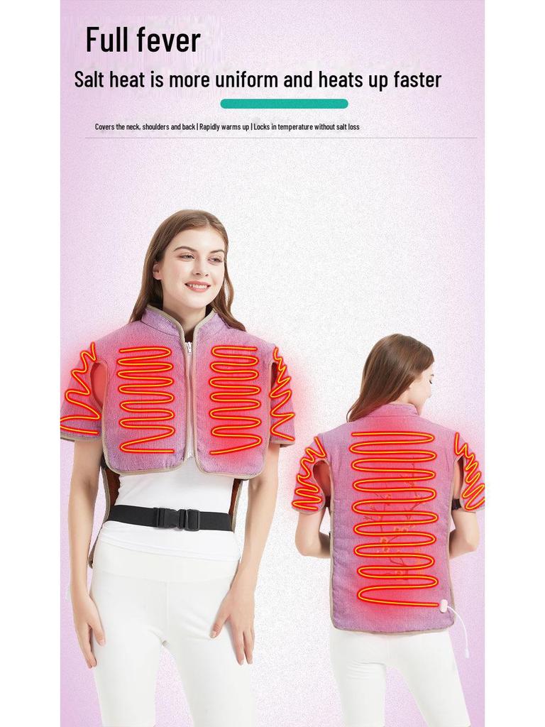 Electric Heated Moxibustion Salt Compress Vest for Physiotherapy