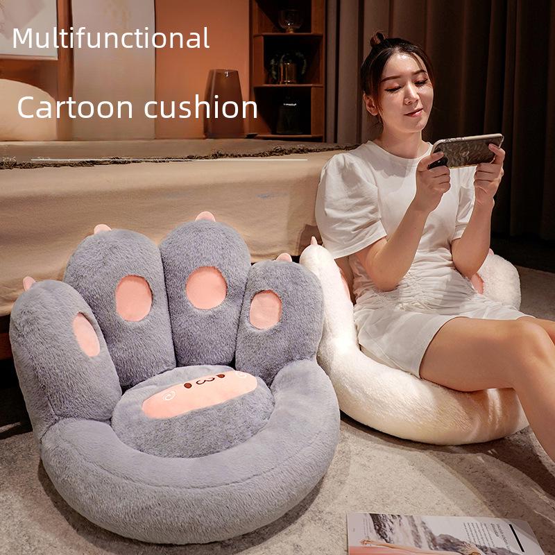 Tatami Lazy Cat Claw Bodenkissen – dickes Futon mit integrierter Rückenlehne für das Schlafzimmer- oder Wohnzimmersofa.