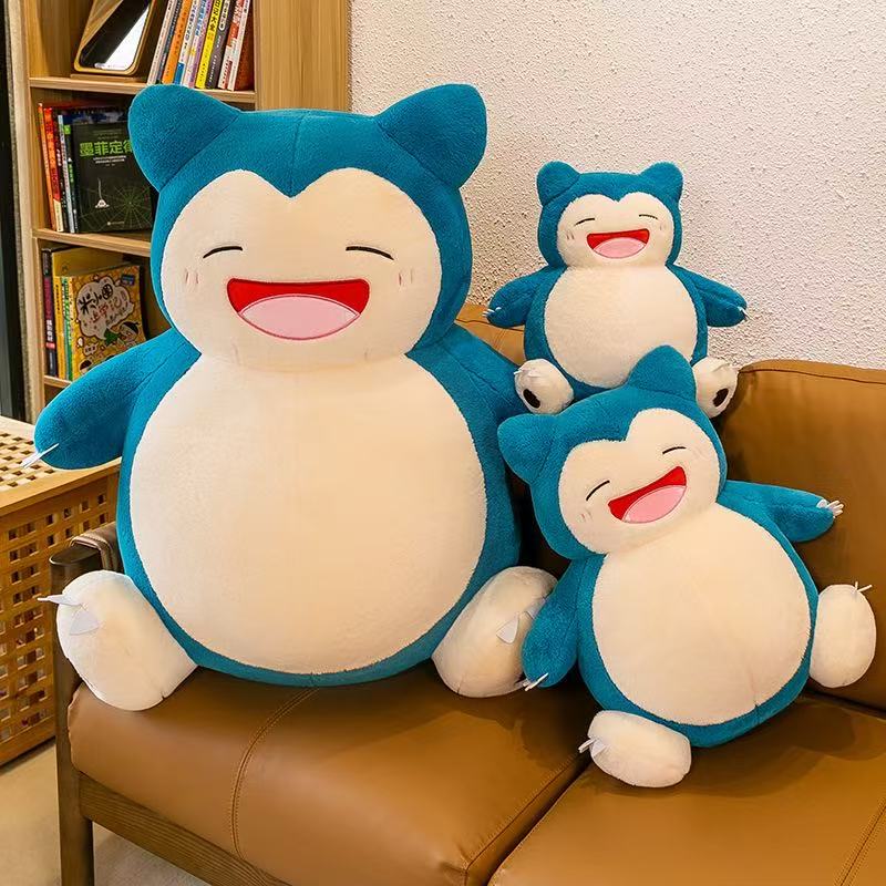 35cm Cartoon Snorlax Plush Toy Anime Movie Pocket Monster New Rare Soft Stuffed Animal Doll For Xmas Gift