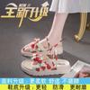 Fairy wind platform fashion sandals female summer flat sandals 2025 new popular student soft-soled beach shoes