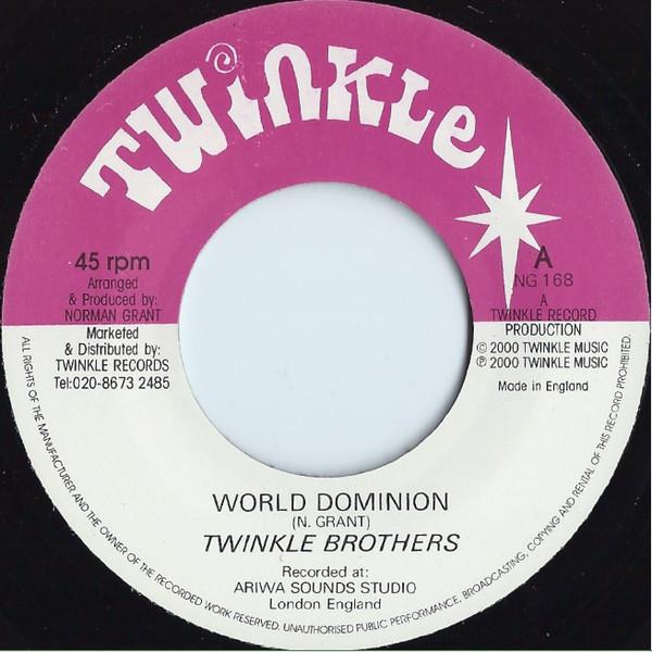 

7inch Record TWINKLE BROTHERS World Dominion NG168 Twinkle Music 2000 UK Reggae Ska Dub Used