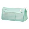 LIHIT LAB Antibacterial PVC Triangle Pen Large ALCLEA Light Green Case, Transparent, Capacity, A7942-19