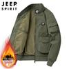 JEEP SPIRIT Men's Baseball Collar Bomber Jacket