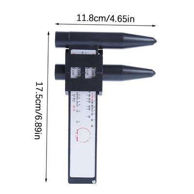 8Lug Wheels Wheel Rim Bolt Pattern Hole Distance Measuring Tool Black Pcd Caliper Modified Hole Distance Ruler