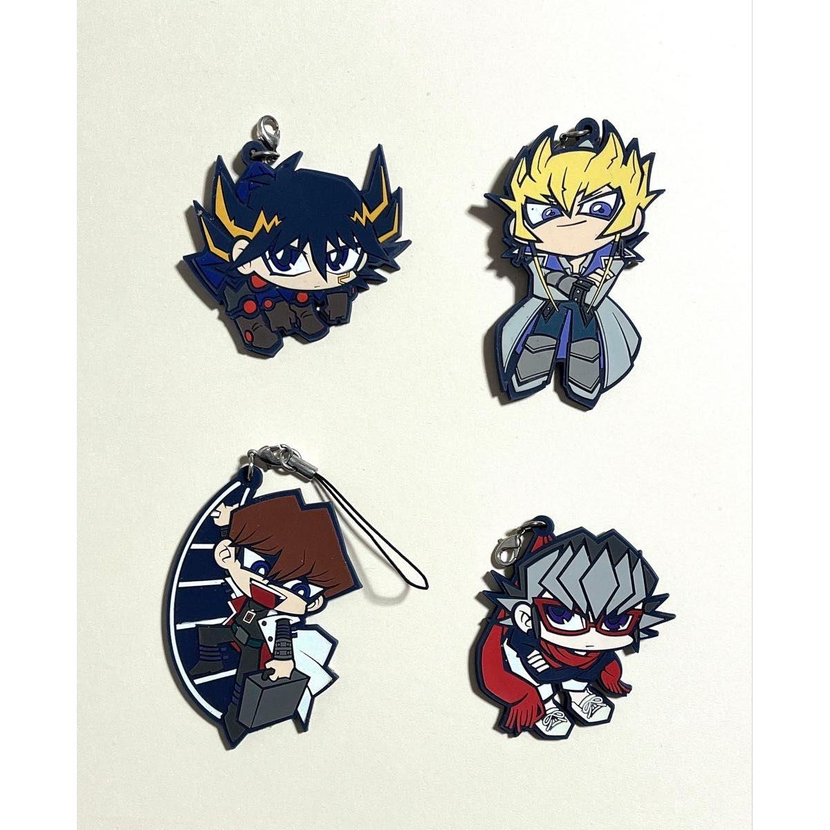 Used Yu-Gi-Oh! Tsumamare Rubber Strap Set of 4